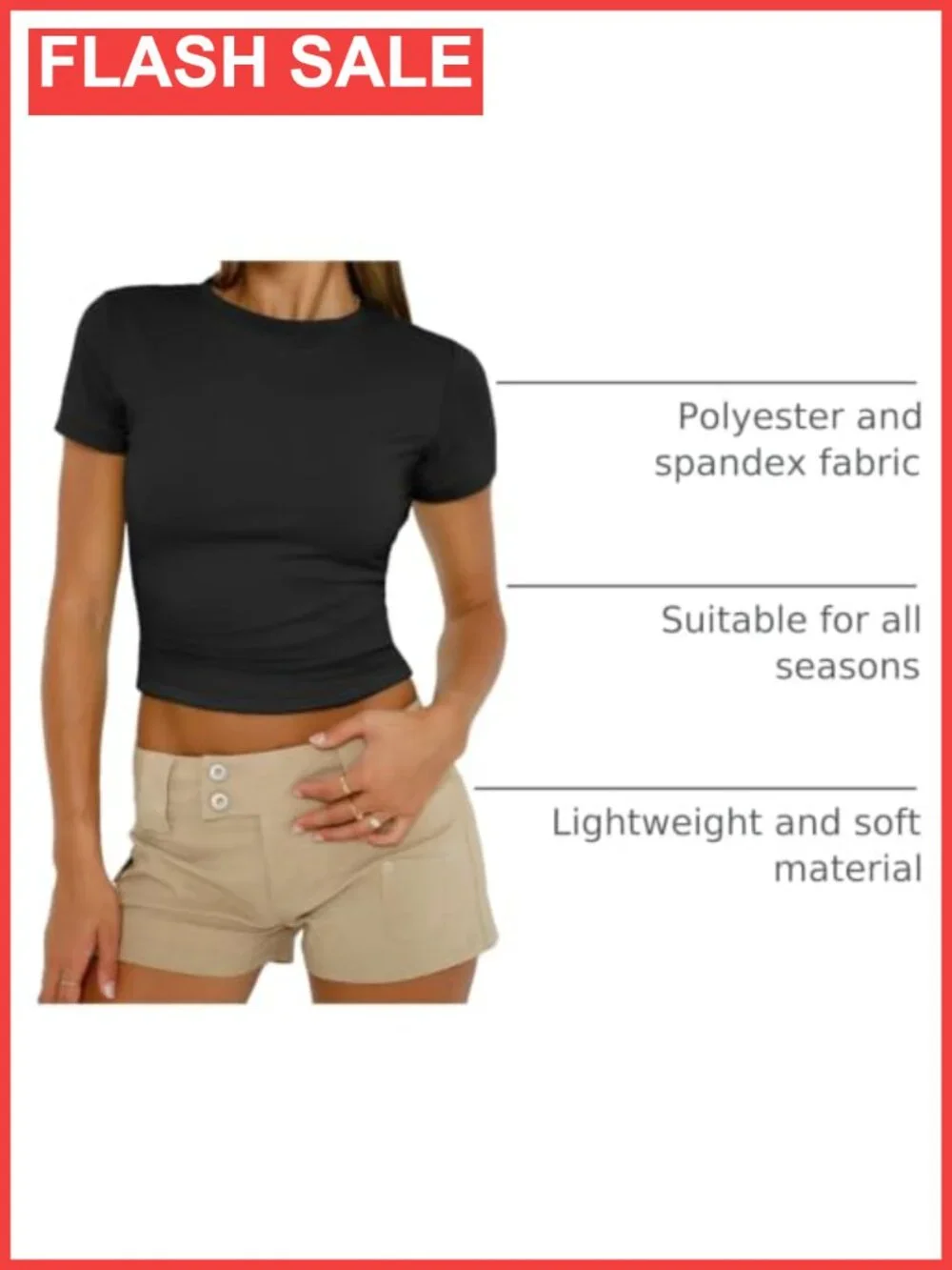 Women's Slim Fit Crewneck Short Sleeve T-Shirt Buttery Soft Stretchy Casual Top